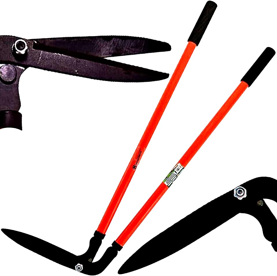 Professional 36" Side Cutting Border Shears - Precision Garden Shears for Clean Edges and Pristine Borders - Ideal for Lawn, Hedge, and Shrub Trimming - Ergonomic Design for Comfortable Use