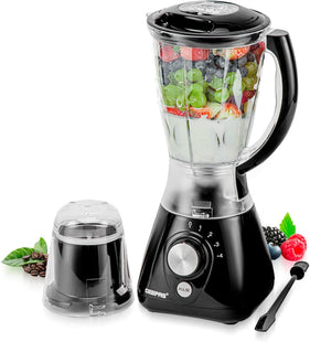 Geepas 550W 2 in 1 Food Jug Blender with 1.5L BPA Free Jar