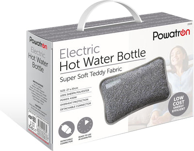 POWATRON Rechargeable Electric Hot Water Bottle with Luxurious Cover - 2 Colours