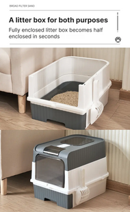 Foldable Enclosed Cat Litter Box