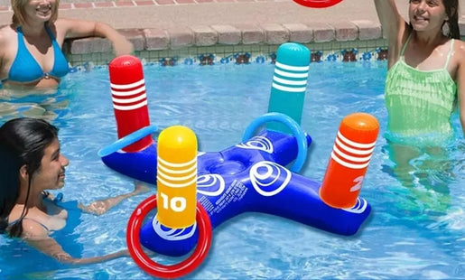Inflatable Ring Toss Game Floating Pool Toys
