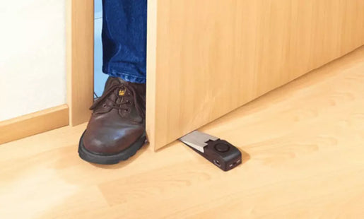 Security Doorstop with Alarm Siren