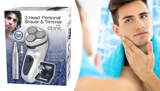 2-in-1 Men's Electric Rechargeable Cordless Shaver
