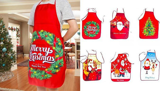 Cute Christmas Apron - 6 Designs