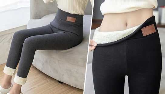 Fleece Lined Winter Leggings - 5 Sizes & 2 Colours