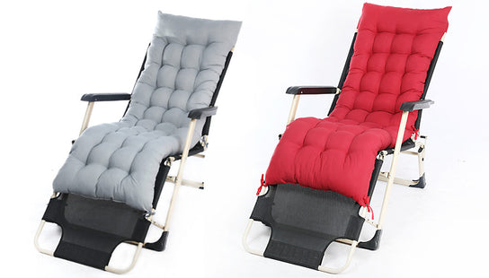 Sun Lounger Cushion Pad for Garden Recliner Chair - 2 Colours