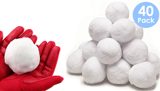 40-Pack of Fake Christmas Snowballs