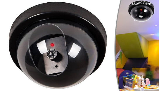 Dummy CCTV Security Camera with Flashing LED Light