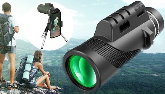 Professional Monocular Telescope & Phone Stand Set