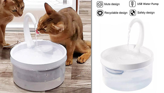 2L USB Pet Water Fountain with Filtration System