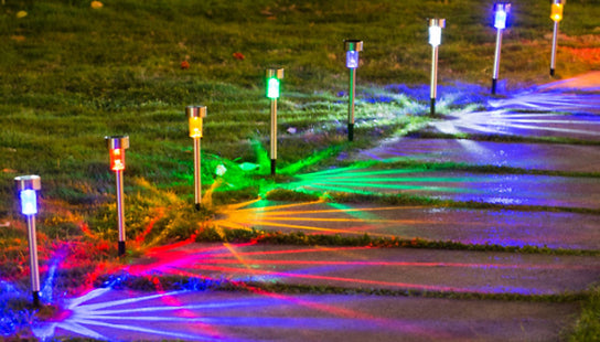 Solar Post Slim Lights - 10 Pack