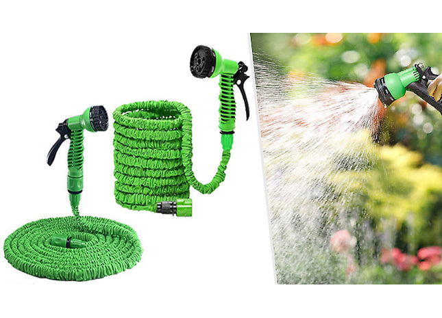 Expandable Magic Hose with Spray Gun - 25ft to 100ft Lengths!