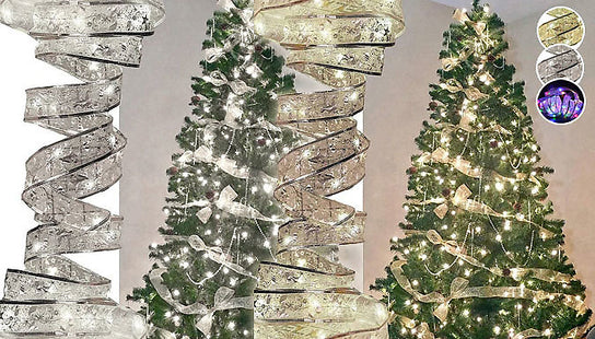 4m 40-LED Christmas Fairy Light Ribbon - 3 Colours