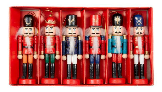 6-Piece Nutcracker Christmas Tree Ornament