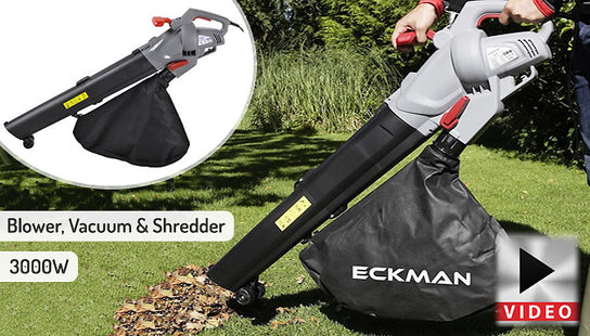 3-in-1 3000W Leaf Blower, Vacuum & Shredder