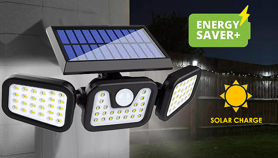 74 LED Solar Powered Motion Sense Garden Wall Light