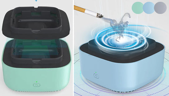 Smokeless Portable Air Purifying Ashtray