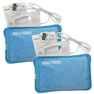 2 x Rechargeable Electric Hot Water Bottles Hand Warmer Heating Pads