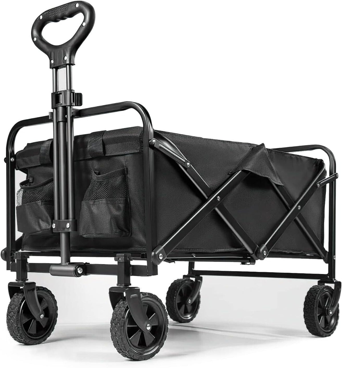HomeVibe Foldable Collapsible Camping Outdoor Garden Trolley: Convenient Transport Solution for Camping Gear and Garden Supplies