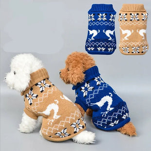 Winter Warm Knitted Puppy Dog Jumper