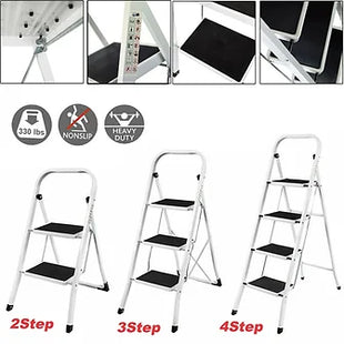 2 3 4 Step Ladder Heavy Duty Folding Steps