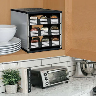 18 Bottle Spice Rack Stack Storage