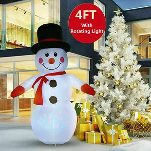 4Ft Inflatable Christmas Snowman