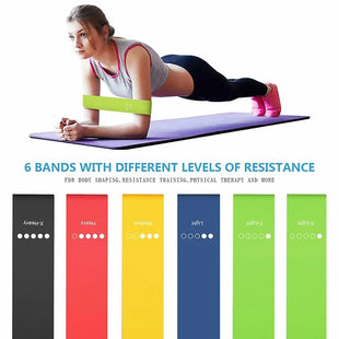 Set of 6 Resistance Exercise Bands