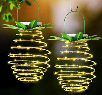 Solar Pineapple Hanging Lights