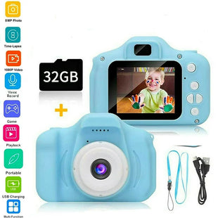 Kids Digital Camera 1080p with Free 32gb SD Card