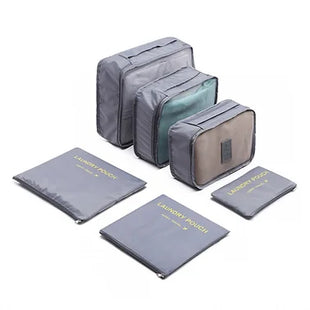 6 Piece Polyester Travel Bag Set