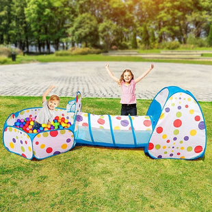 Kids' 3-in-1 Pop-Up Play Tent With Tunnel & Ball Pit