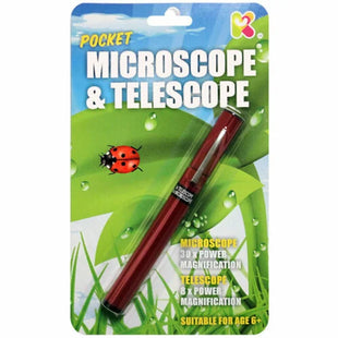 Pocket Microscope and Telescope Pen for Children