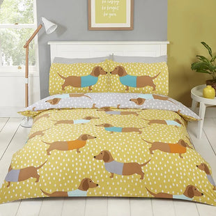 Luxury Dolly Dachshund Sausage Dogs Duvet Set