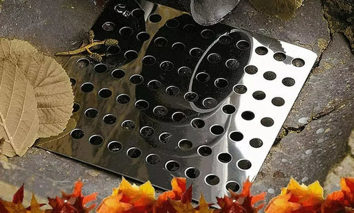 Rustproof Square Stainless Steel Swirl Drains