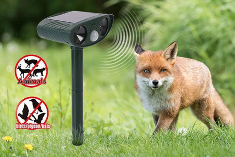 Solar Powered Ultrasonic Animal Repeller