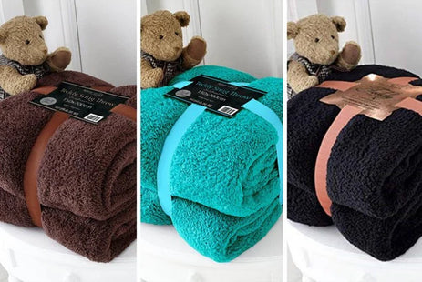 Teddy Throw - 5 Colours