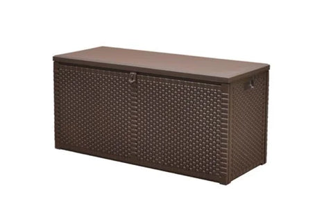 Weatherproof Rattan Garden Storage Box - 106L or 300L