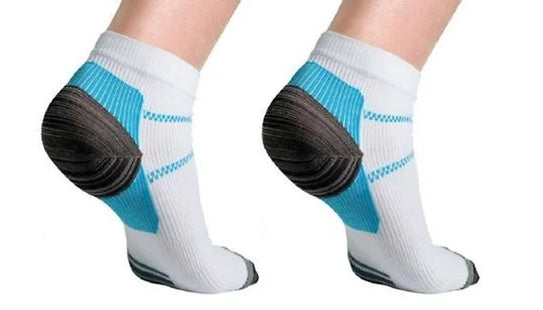 Pairs of Plantar HealerHeel Compression Ankles Socks - 2 Sizes