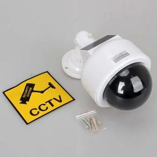 Solar Powered Flashing Dummy Dome Camera
