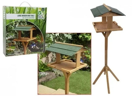 LARGE WOODEN GARDEN BIRD TABLE