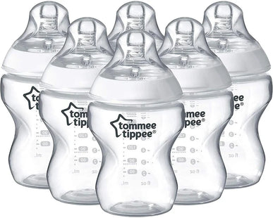 Tommee Tippee Closer to Nature® Baby Bottles, Breast-Like Teat with Anti-Colic V