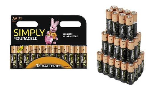 Duracell AA or AAA Batteries - Pack of 4, 8, 12, 24, 36 or 60