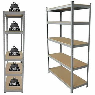 5 Tier Heavy Duty Boltless Metal Shelving Shelves