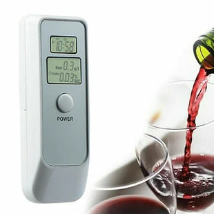 Alcohol Tester Police Digital Breath Self Analyzer Detector Breathalyser