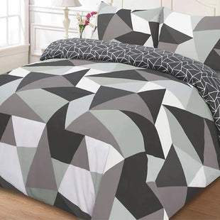 Monochrome Shapes Duvet Set