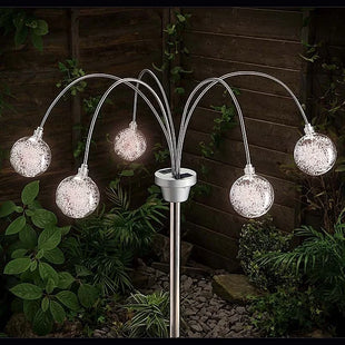 Posable Glass Sphere Solar Lights