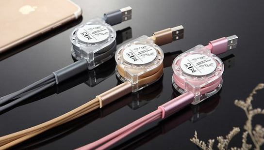 3-in-1 Multi USB Retractable Charger Cable