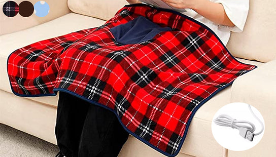 USB-Heated Body Warming Electric Blanket