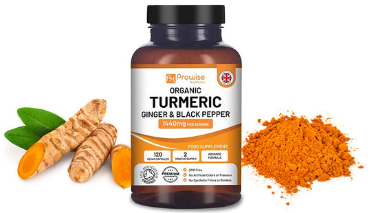 Prowise Turmeric with Black Pepper & Ginger - 180 Capsules